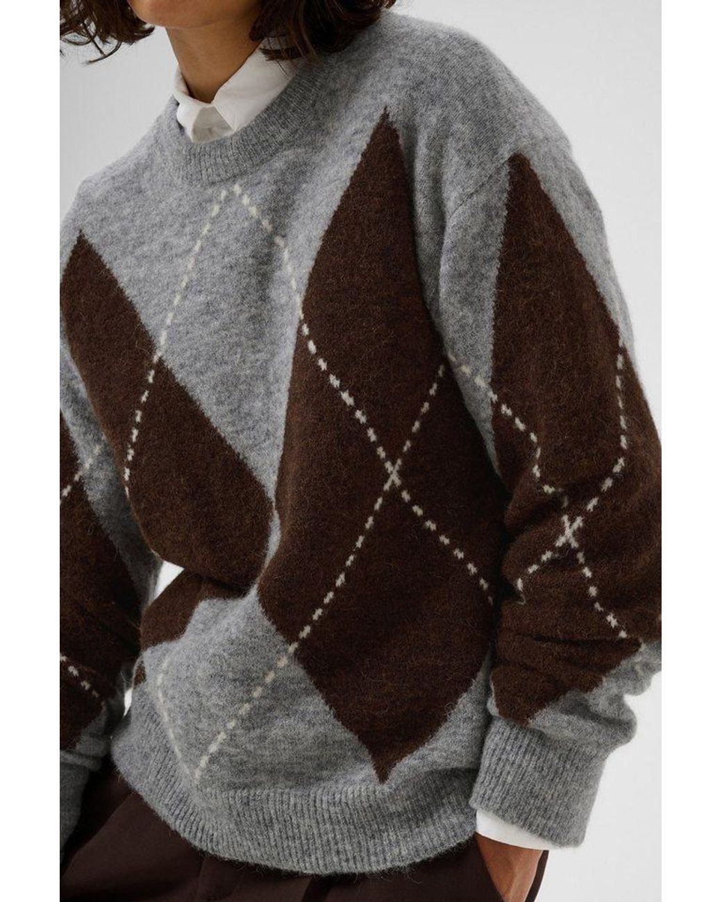 Part Two Brown Strickpullover Strickpullover Sorayaspw