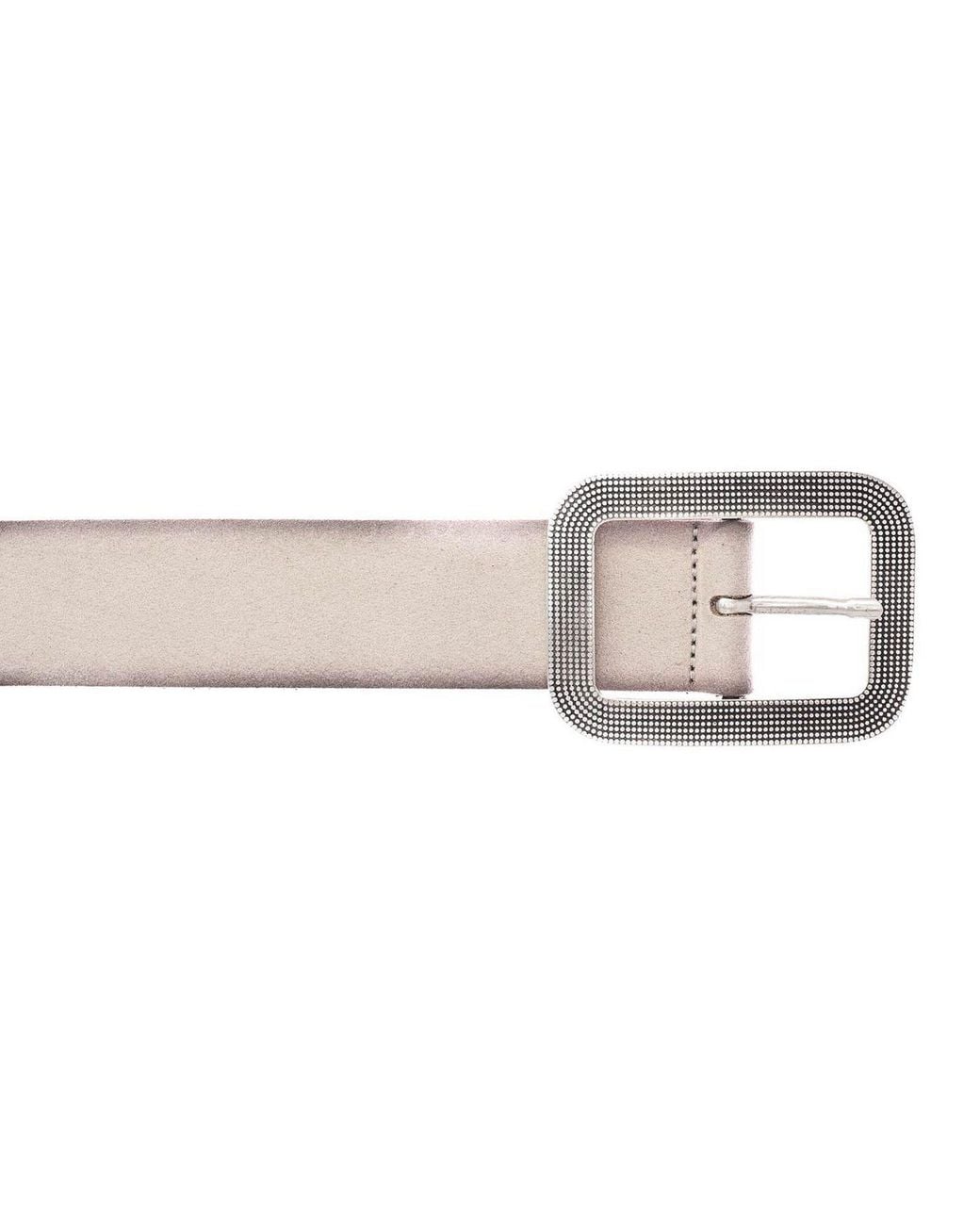 Vanzetti Gray Ledergürtel 40Mm Suede Belt Aus Echtem Leder