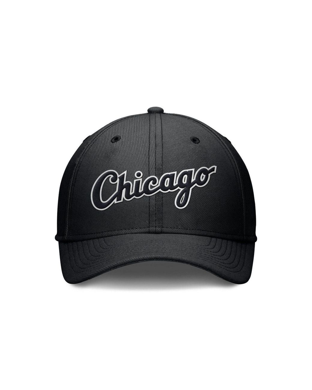 Nike Black Baseball Cap Cap Chicago Sox Structured Swooshflex