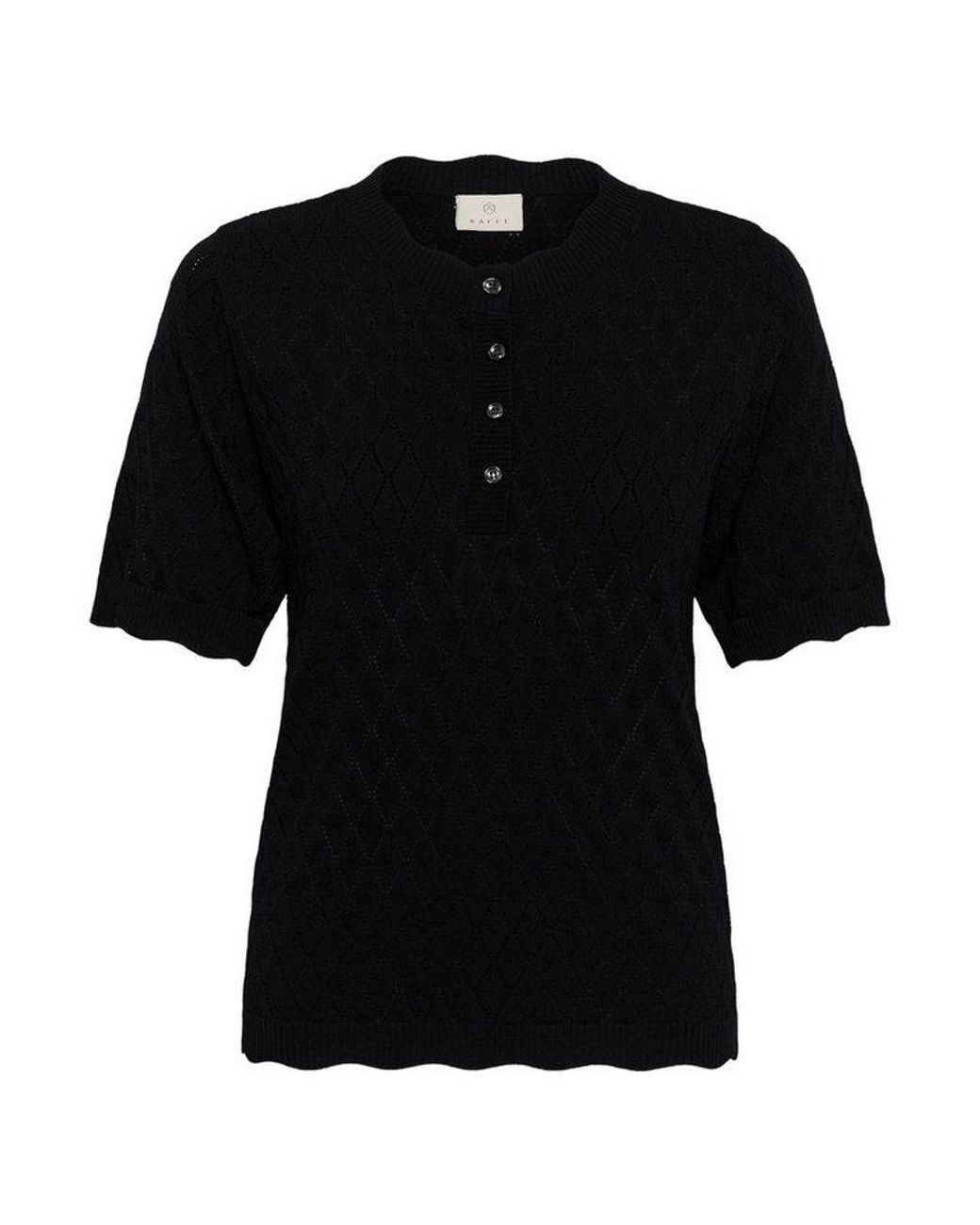 Kaffe Black Strickpullover Strickpullover Kabirta