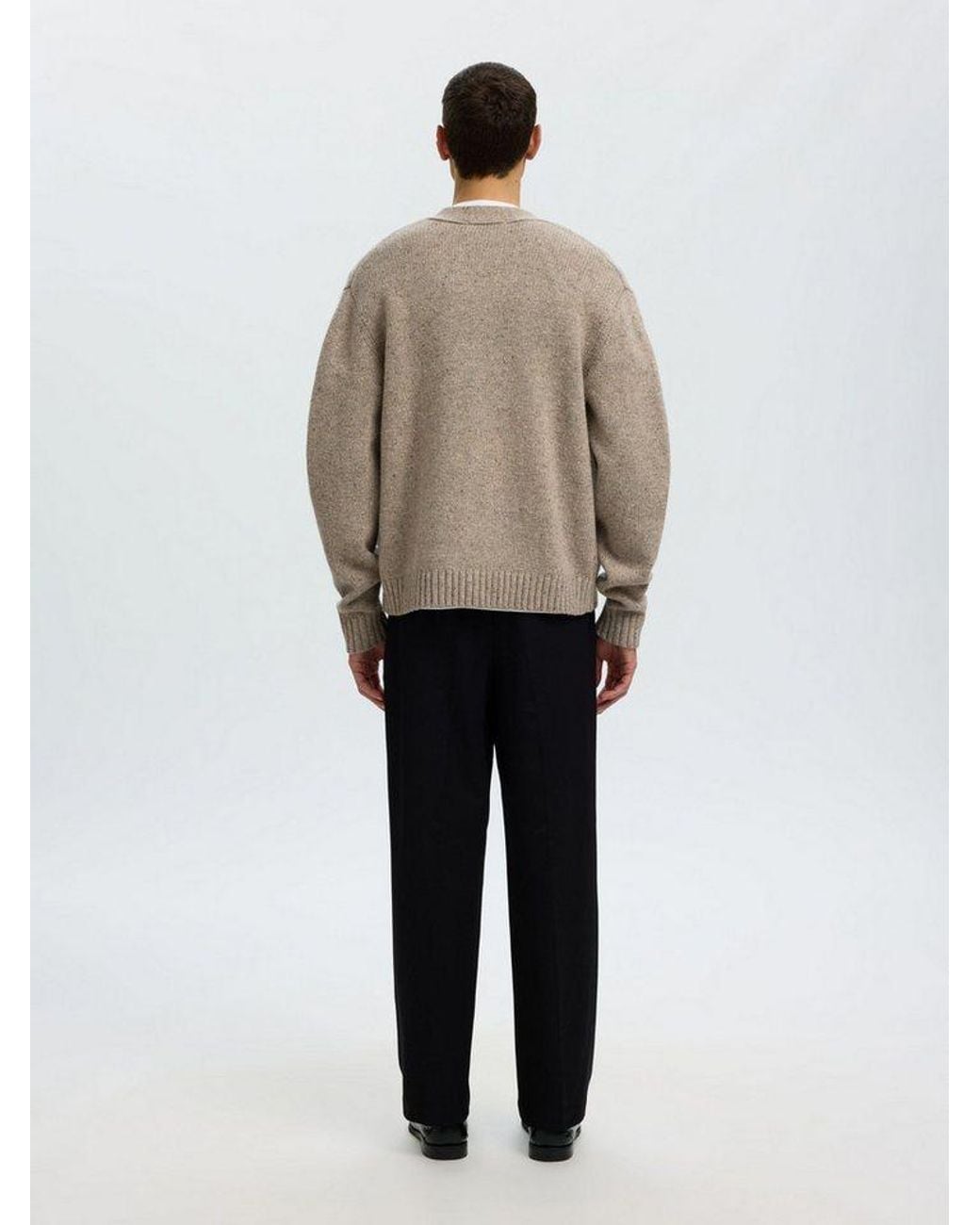 SELECTED Strickpullover in Gray für Herren