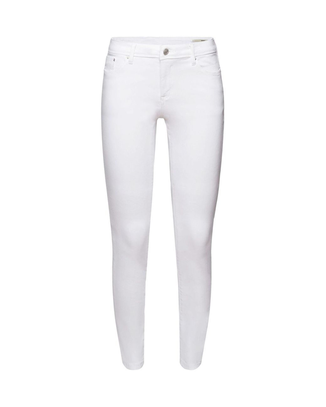 Edc By Esprit Skinny-fit-Jeans Skinny Jeans aus Baumwolle in Weiß | Lyst DE