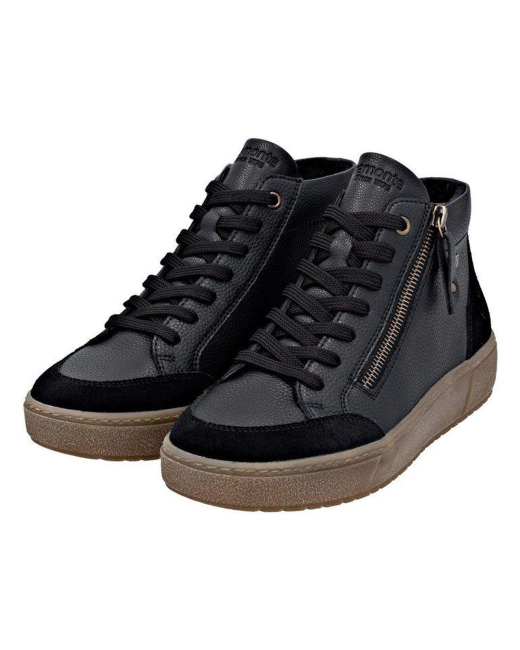 Remonte Black Sneaker Glattleder Sneaker
