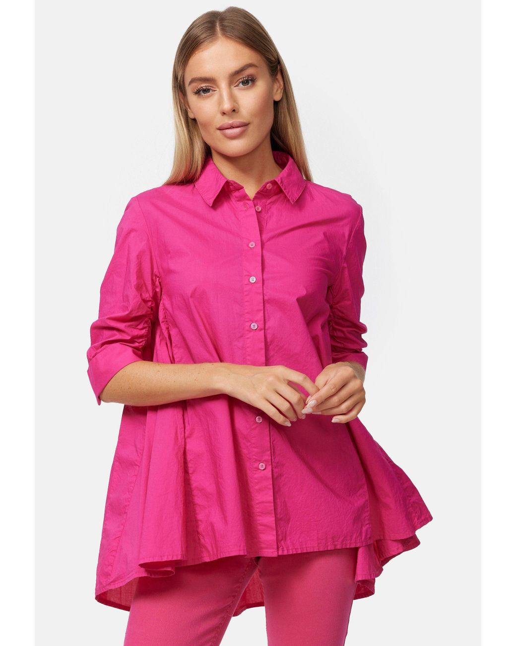 CATNOIR Hemdbluse Bluse pink | Lyst DE