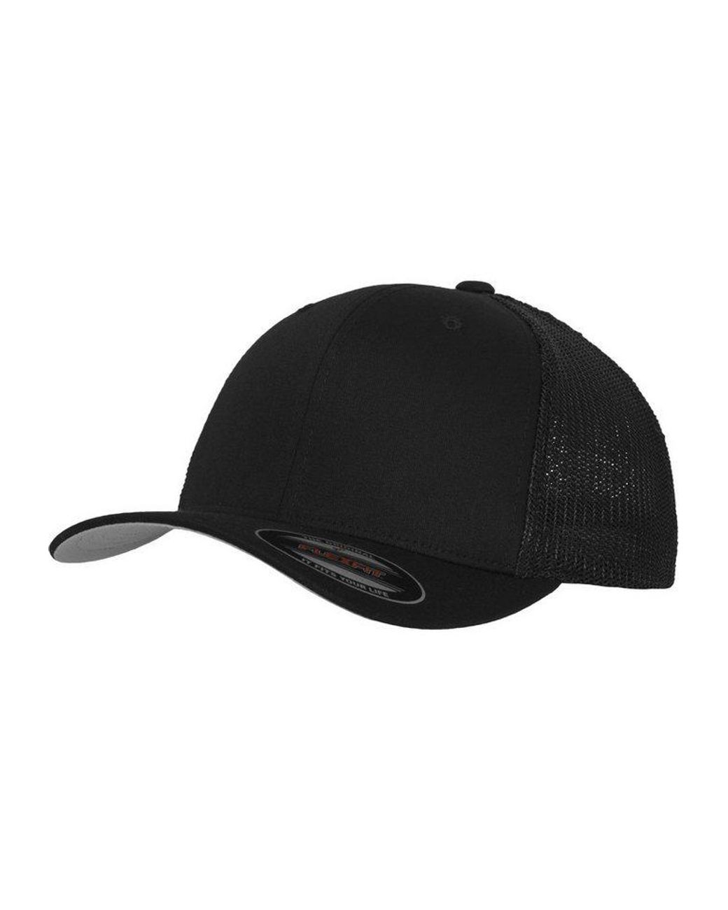 Flexfit Black Flex Cap Mesh Trucker