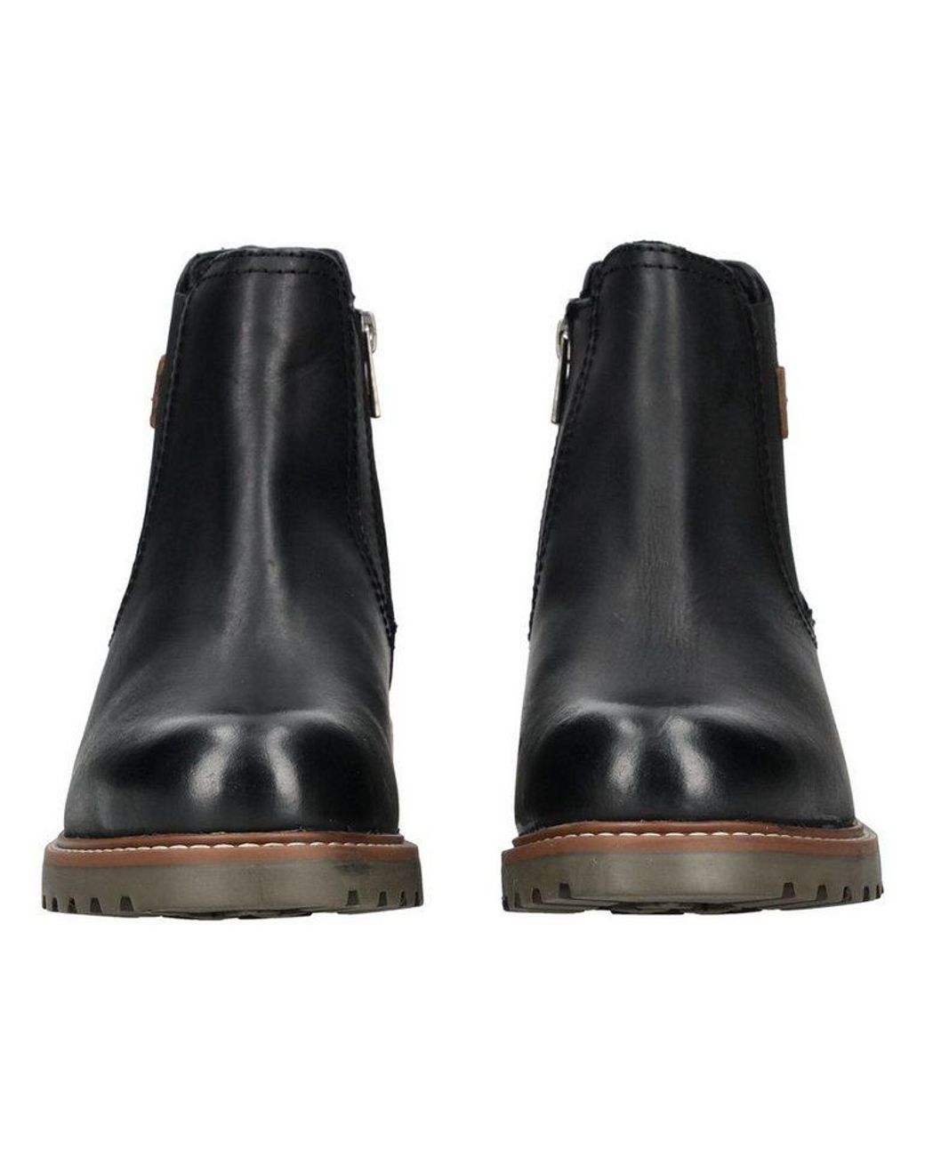 Camel Active Black Stiefelette Leder Stiefelette