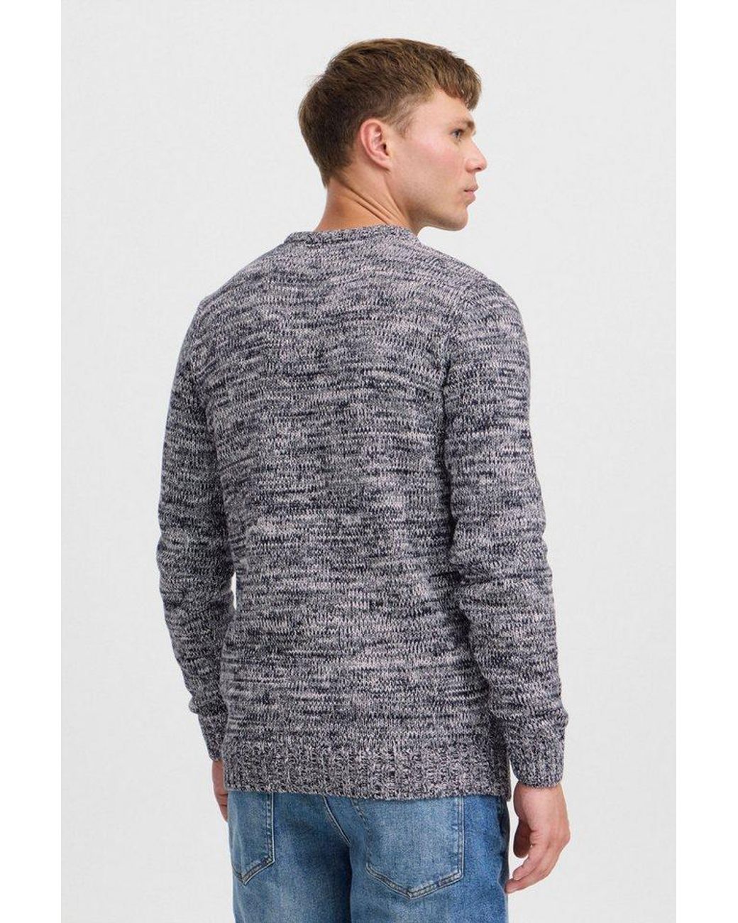 Solid Strickpullover Sdphilemon Strickpulli Mit Zopfstrickmuster in Blue für Herren