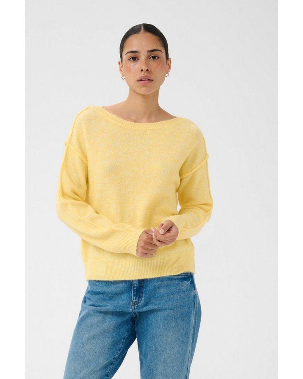 Kaffe Blue Strickpullover Strickpullover Kairis