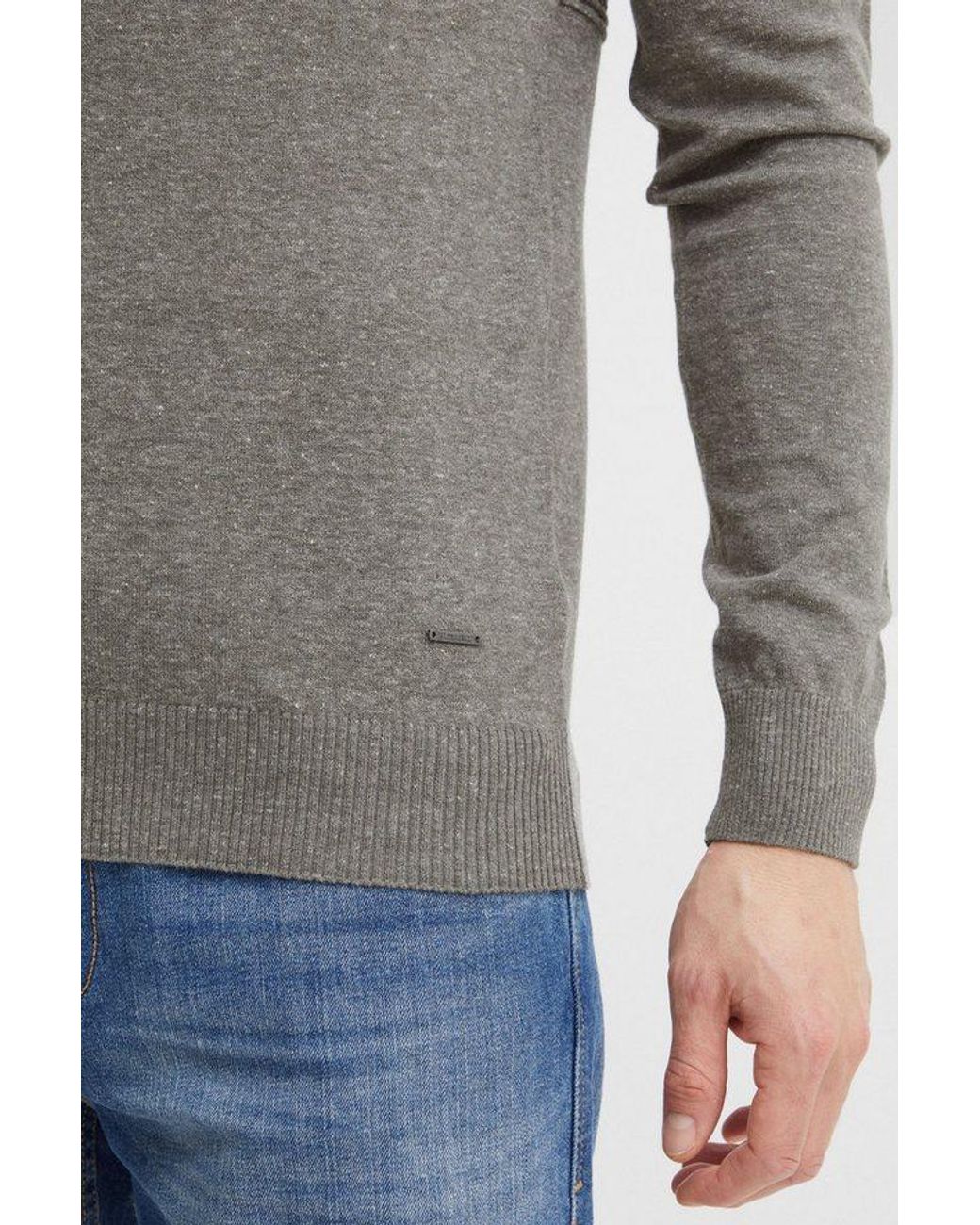 11 Project Strickpullover Pryannis Modischer Pullover in Gray für Herren