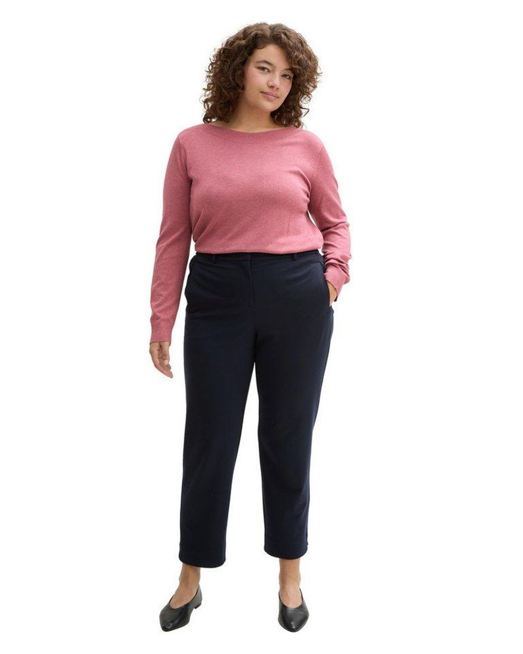 Tom Tailor Red Strickpullover Mit U-Boot Ausschnitt