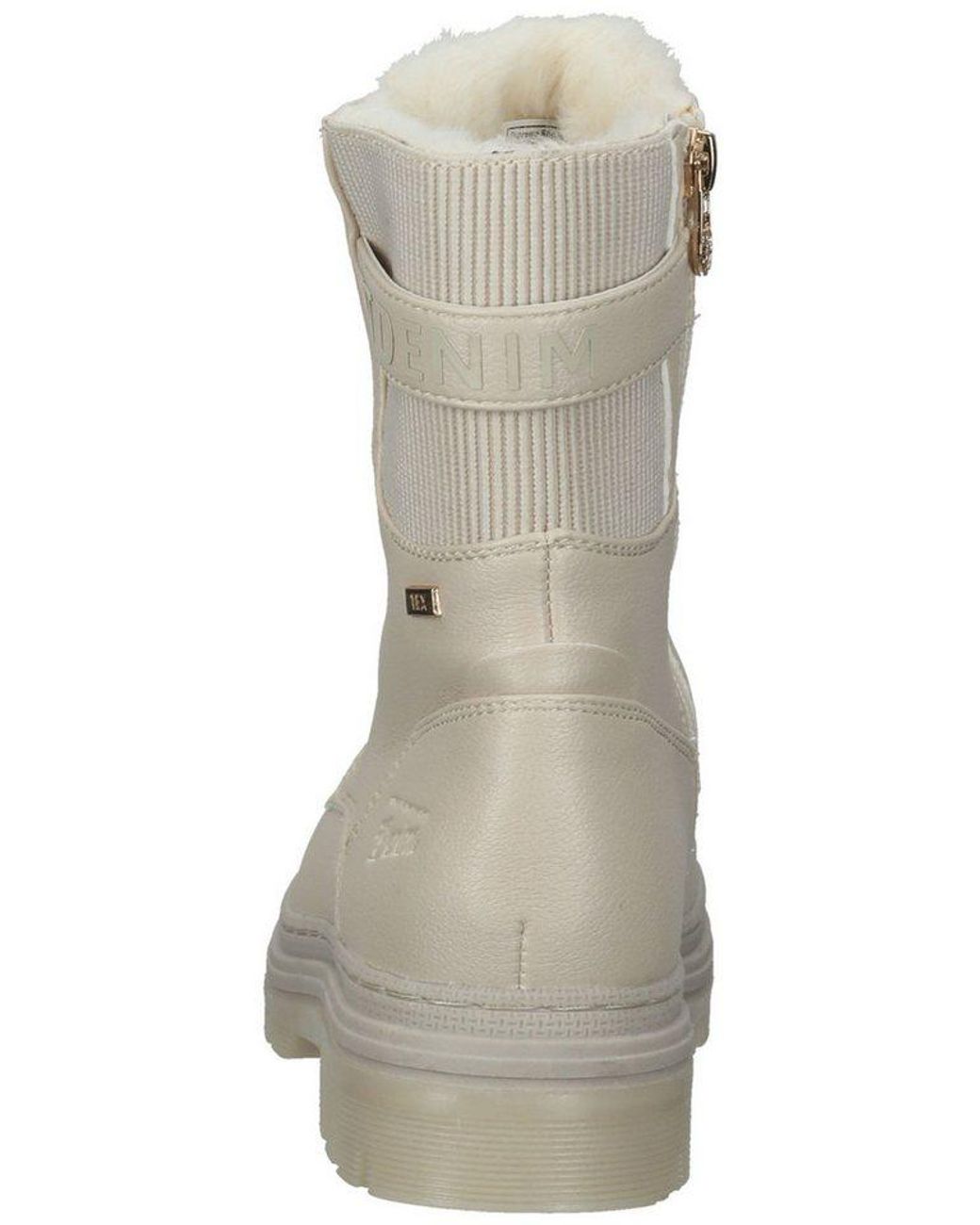 Tom Tailor Natural Stiefelette Pu Schnürstiefelette