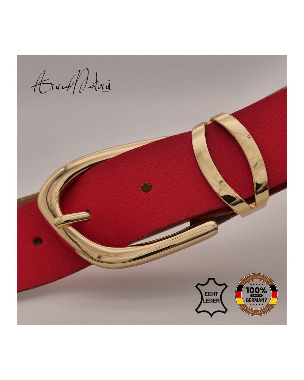 Annamatoni Red Ledergürtel Ledergürtel Lora Ledergürtel Lora