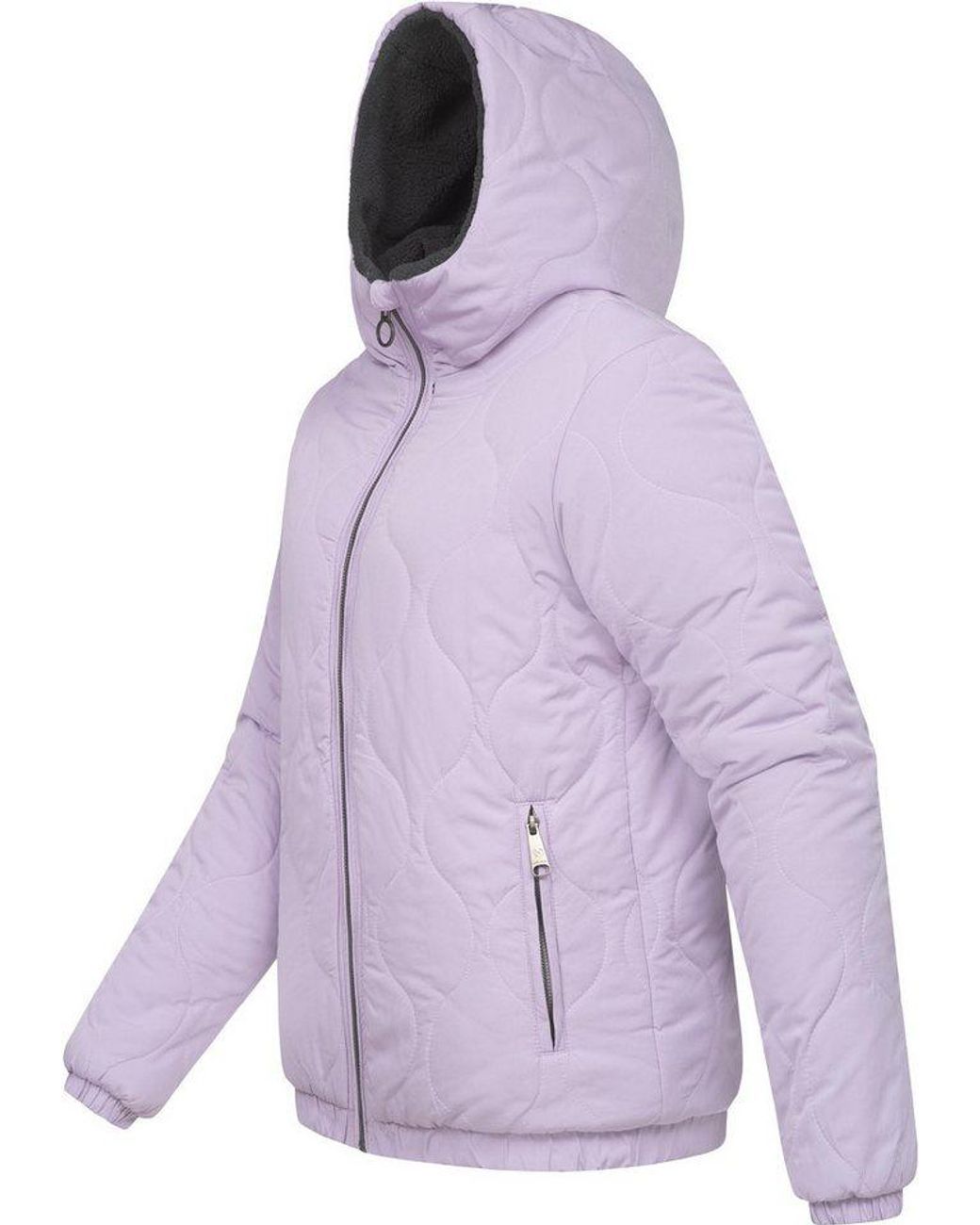 Ragwear Purple Wendejacke Qaria Ultraleichte 2-In-1 Damen Winterjacke Mit Kapuze