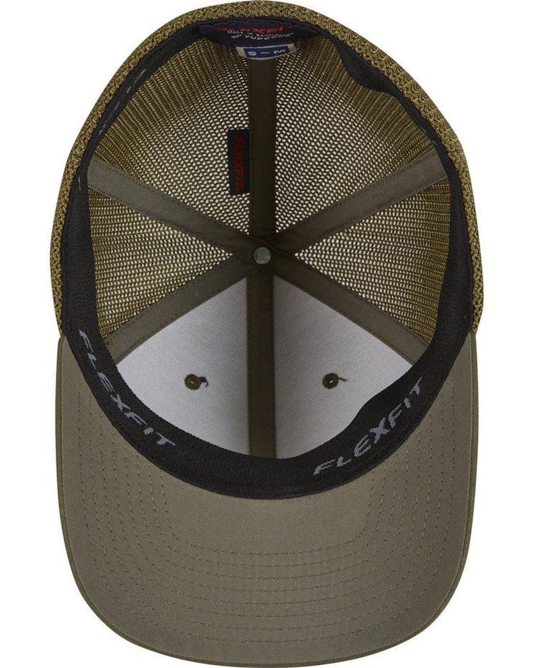 Flexfit Green Flex Cap Mesh Trucker