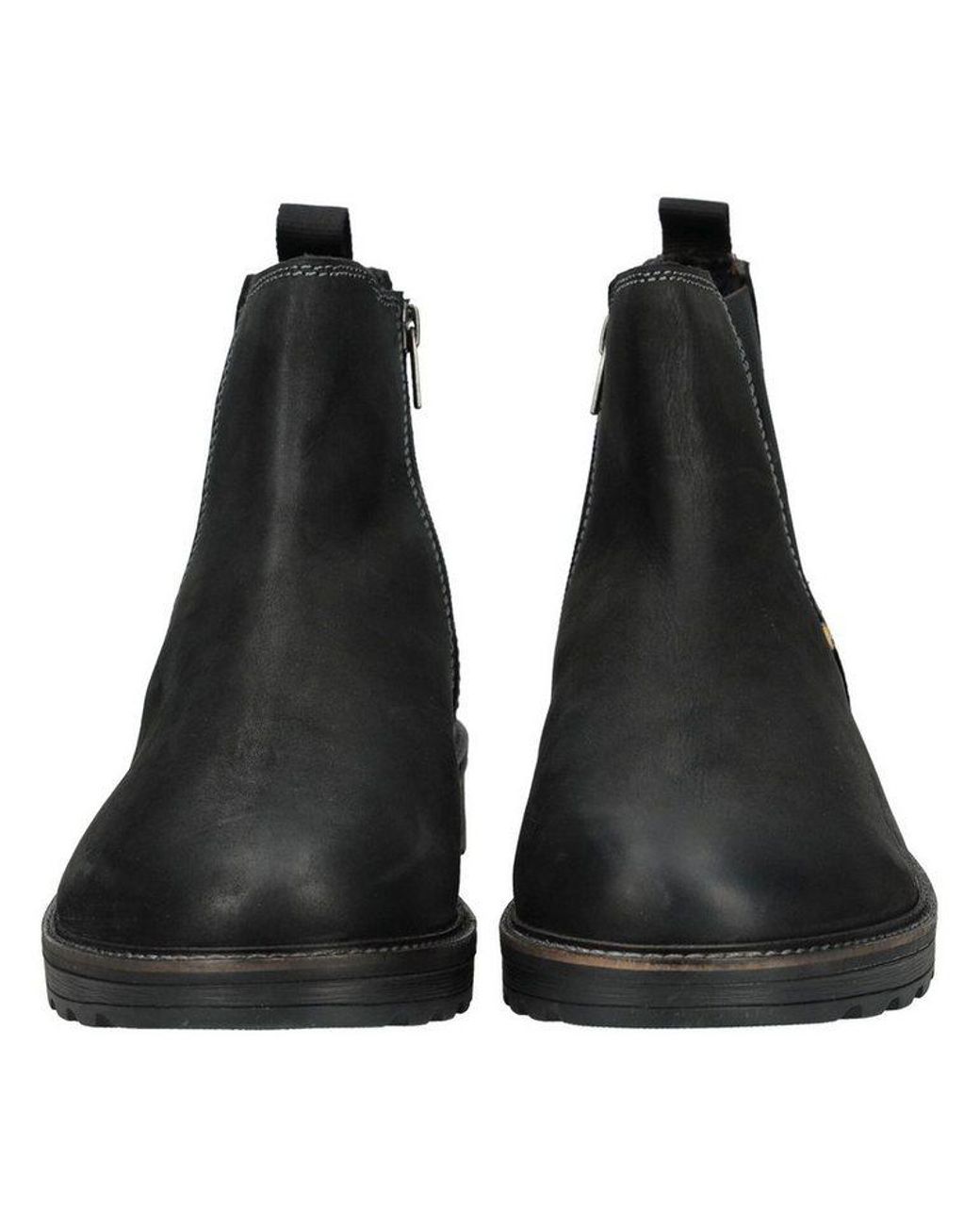 Camel Active Stiefelette Leder/Textil Schnürstiefelette in Black für Herren