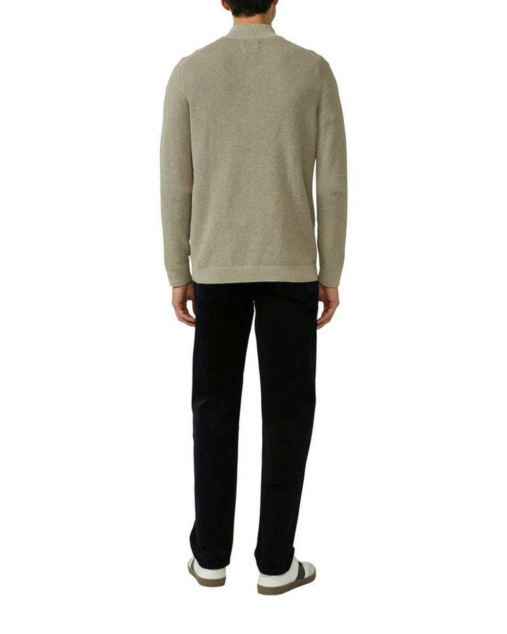S.oliver Strickpullover Mit Zipper in Gray für Herren