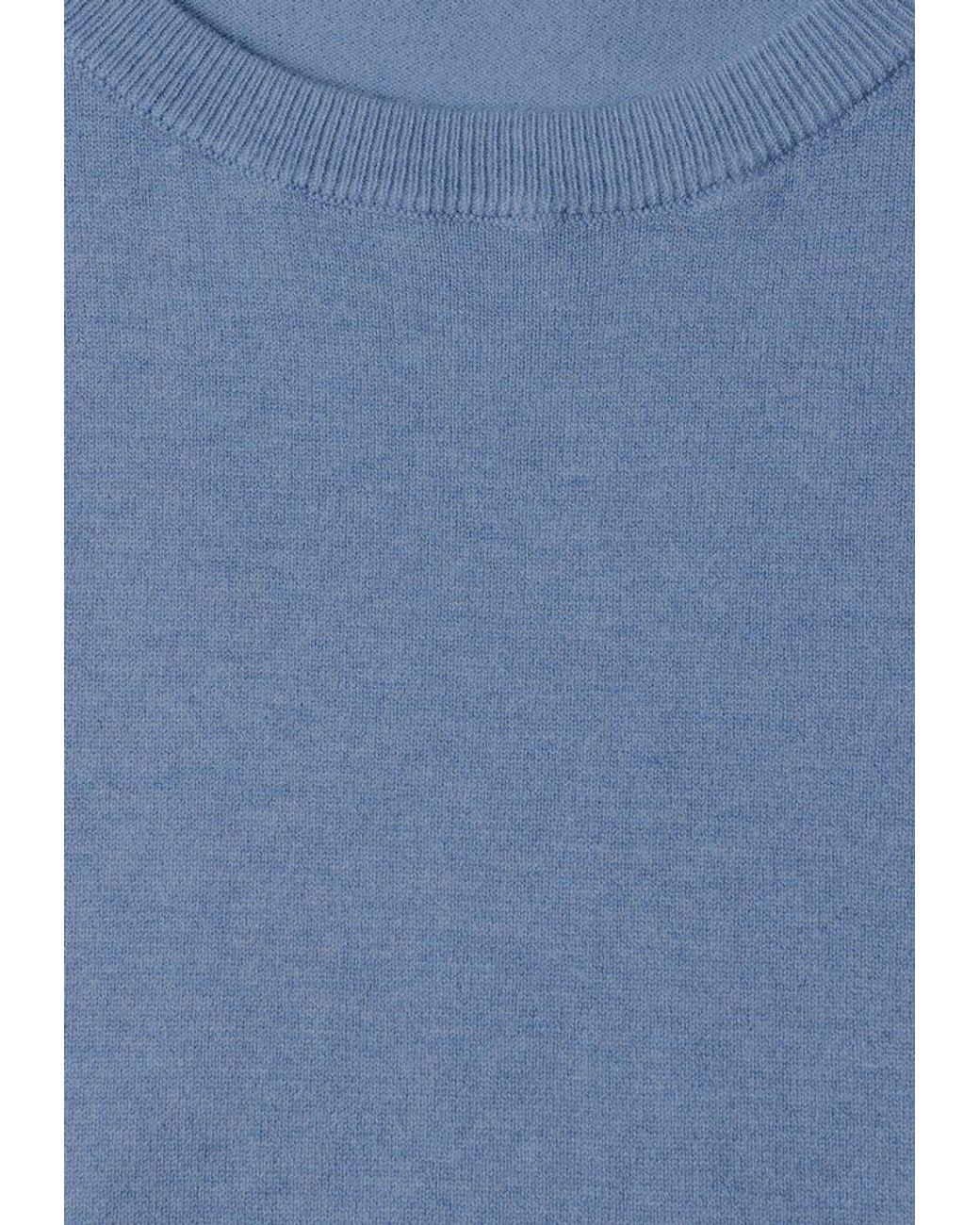 Street One Blue Kurzarmpullover Softe Viskose