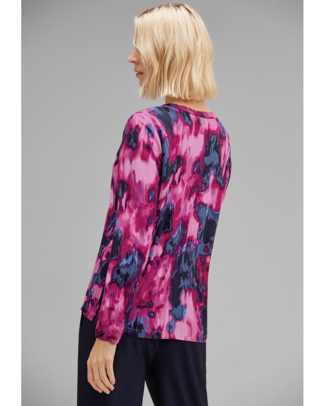 Langarmbluse blouse DE Printed in Lyst Pink | Street tunic One