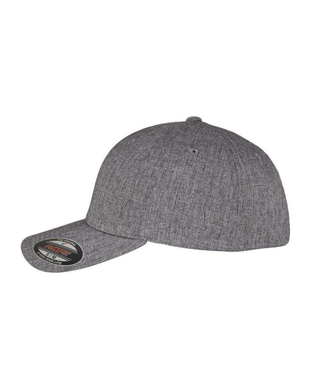 Flexfit Gray Flex Cap Heatherlight Cap