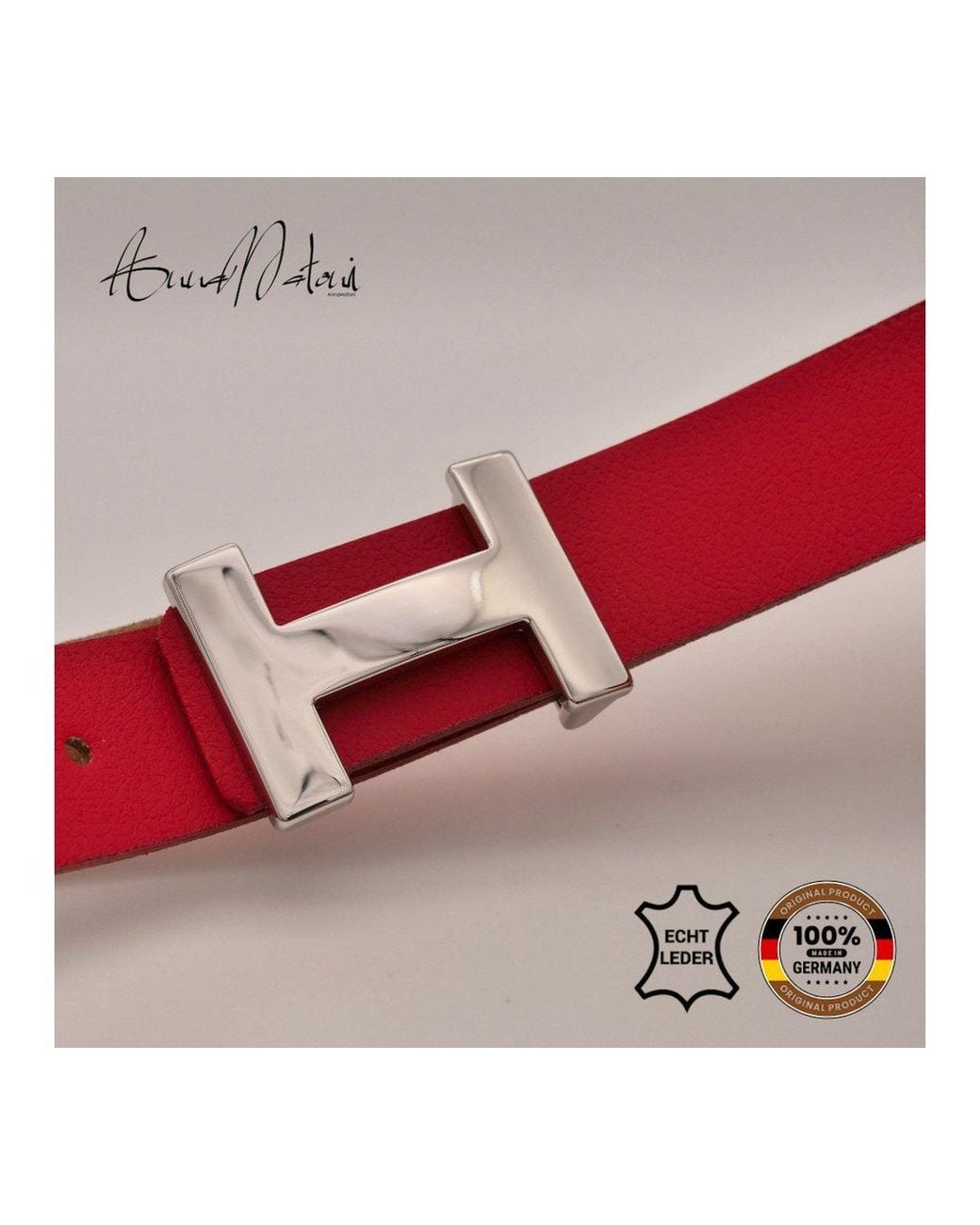 Annamatoni Red Ledergürtel Ledergürtel Hilo Ledergürtel Hilo