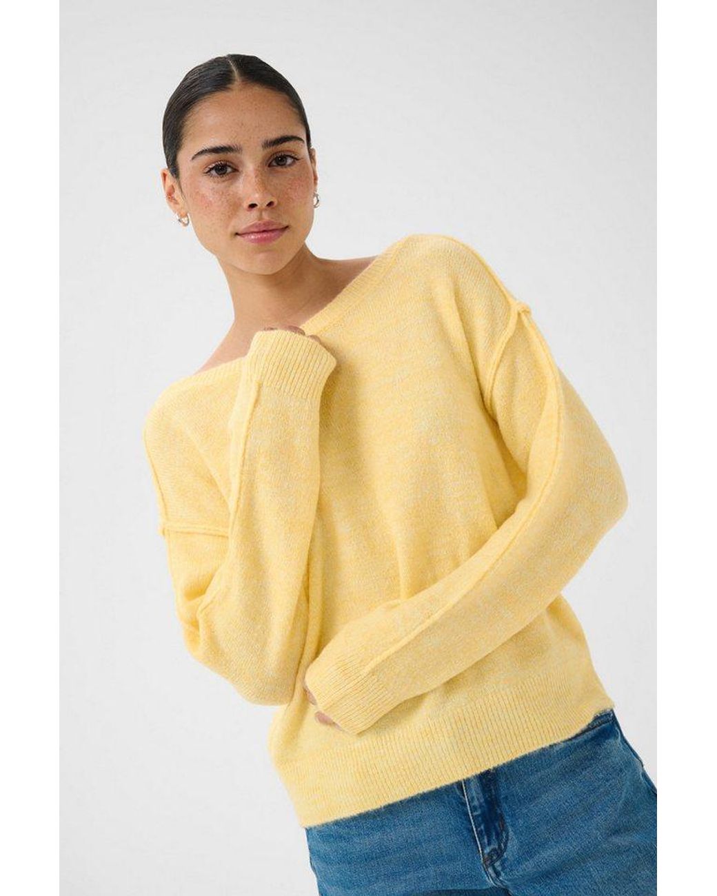 Kaffe Blue Strickpullover Strickpullover Kairis