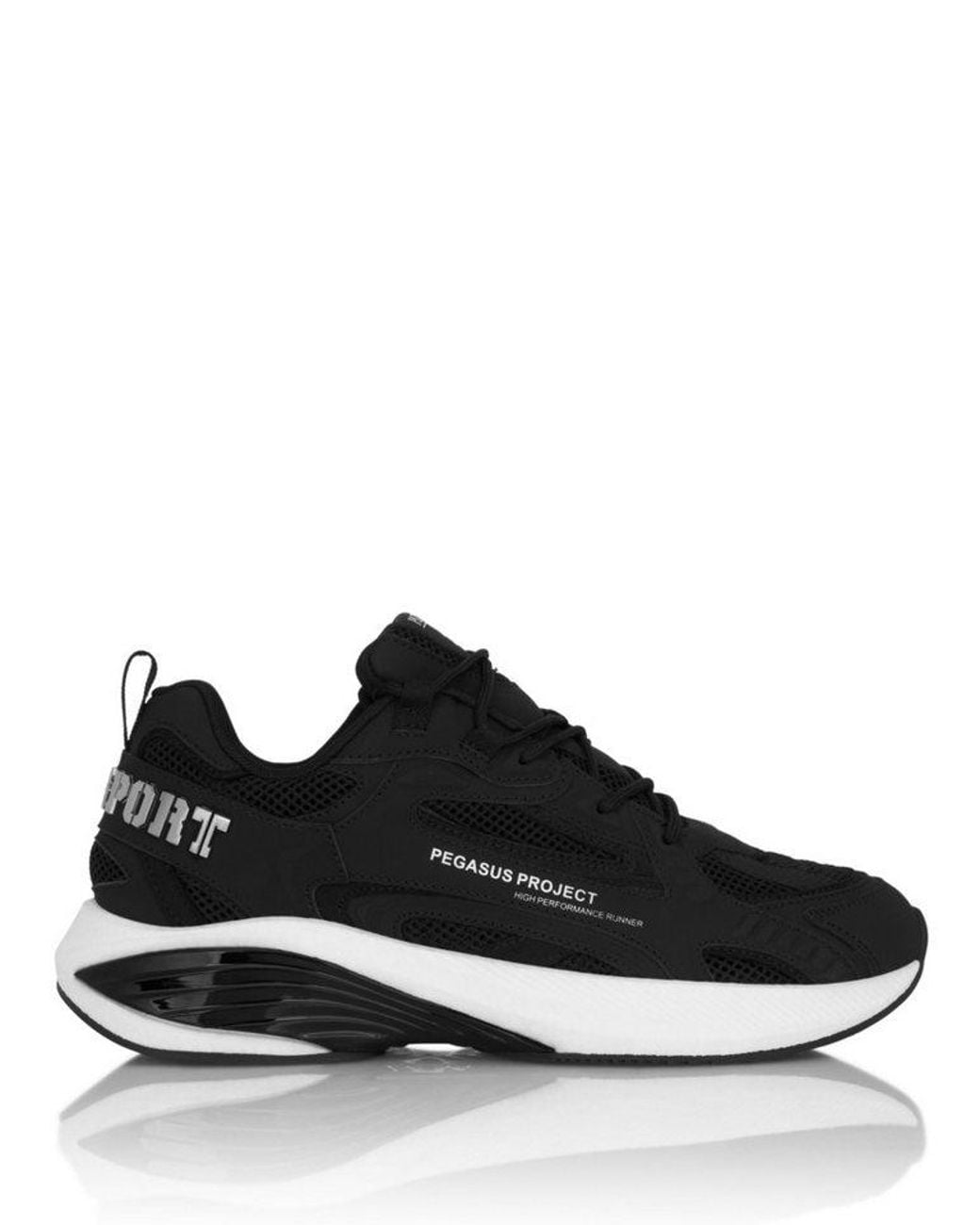 Philipp Plein Black Pegasus Sneaker