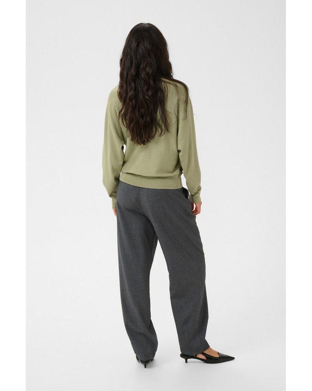 Kaffe Green Strickpullover Strickpullover Kalizza