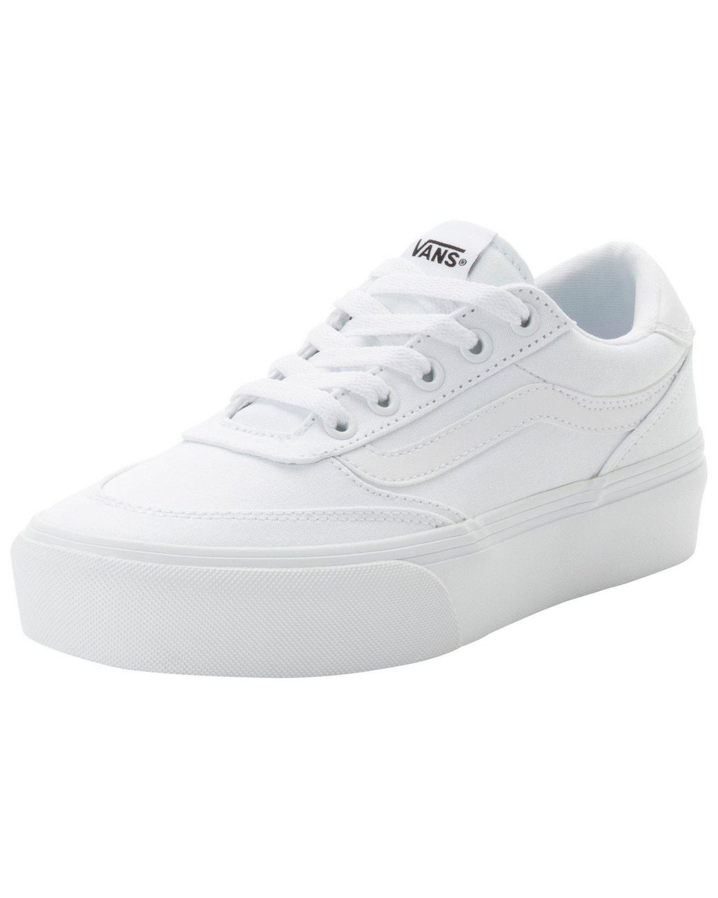 Vans White Brooklyn Ls Platform Sneaker