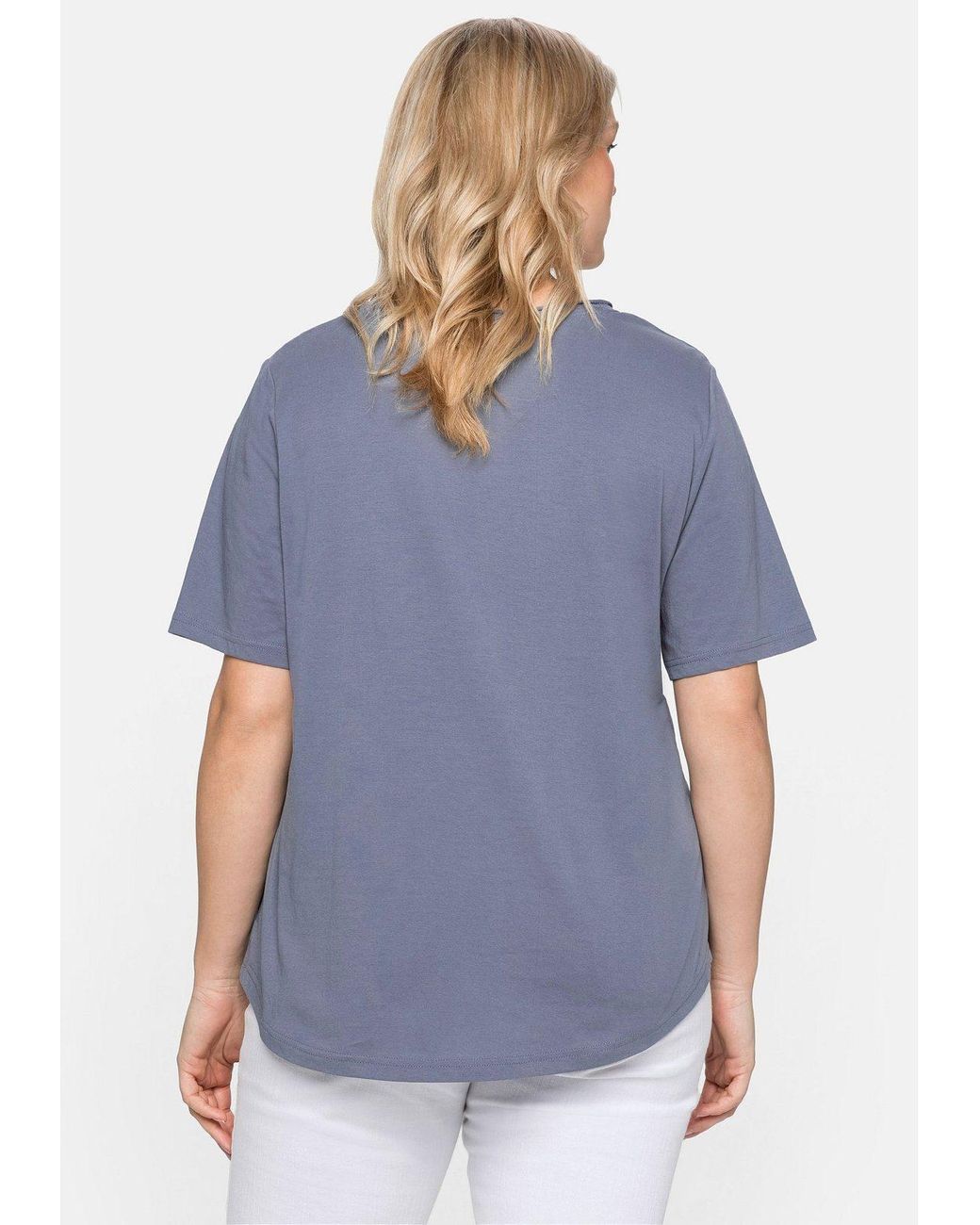 Sheego T-Shirt Große Größen im Trachtenlook in Blau | Lyst DE