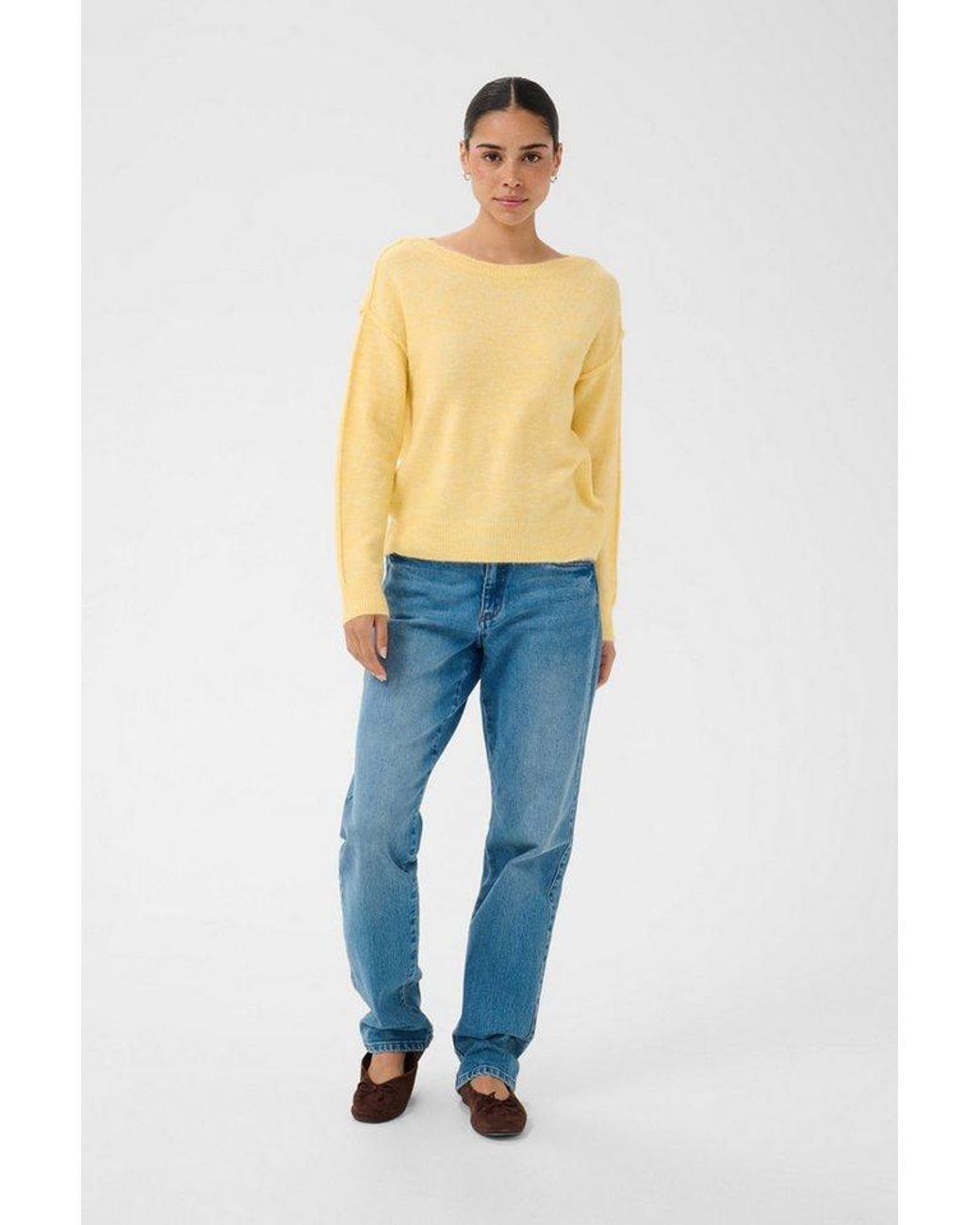 Kaffe Blue Strickpullover Strickpullover Kairis