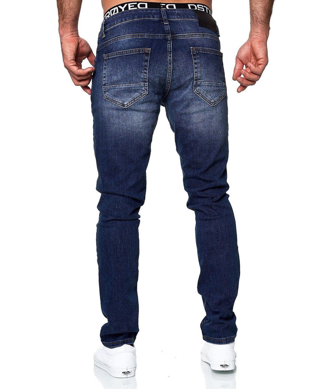 fortyfour Slim-fit-Jeans Stretch Jeanshose Designer Hose Denim schöne  Waschung mit Elasthan 9148 in Blau für Herren | Lyst DE
