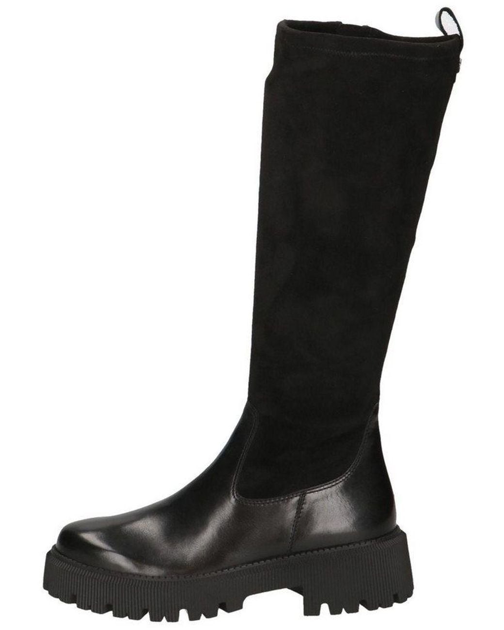 Caprice Black Stiefel Leder/Textil Stiefel