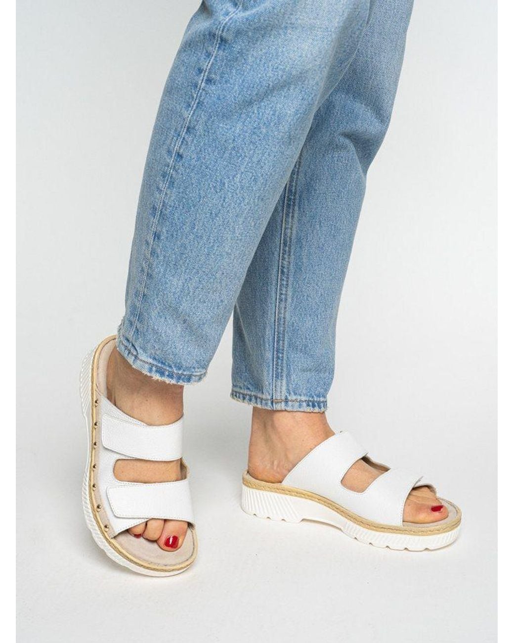 Ara White Pantolette Capri Pantolette