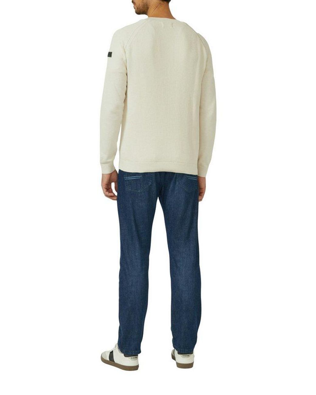 S.oliver Strickpullover in Natural für Herren