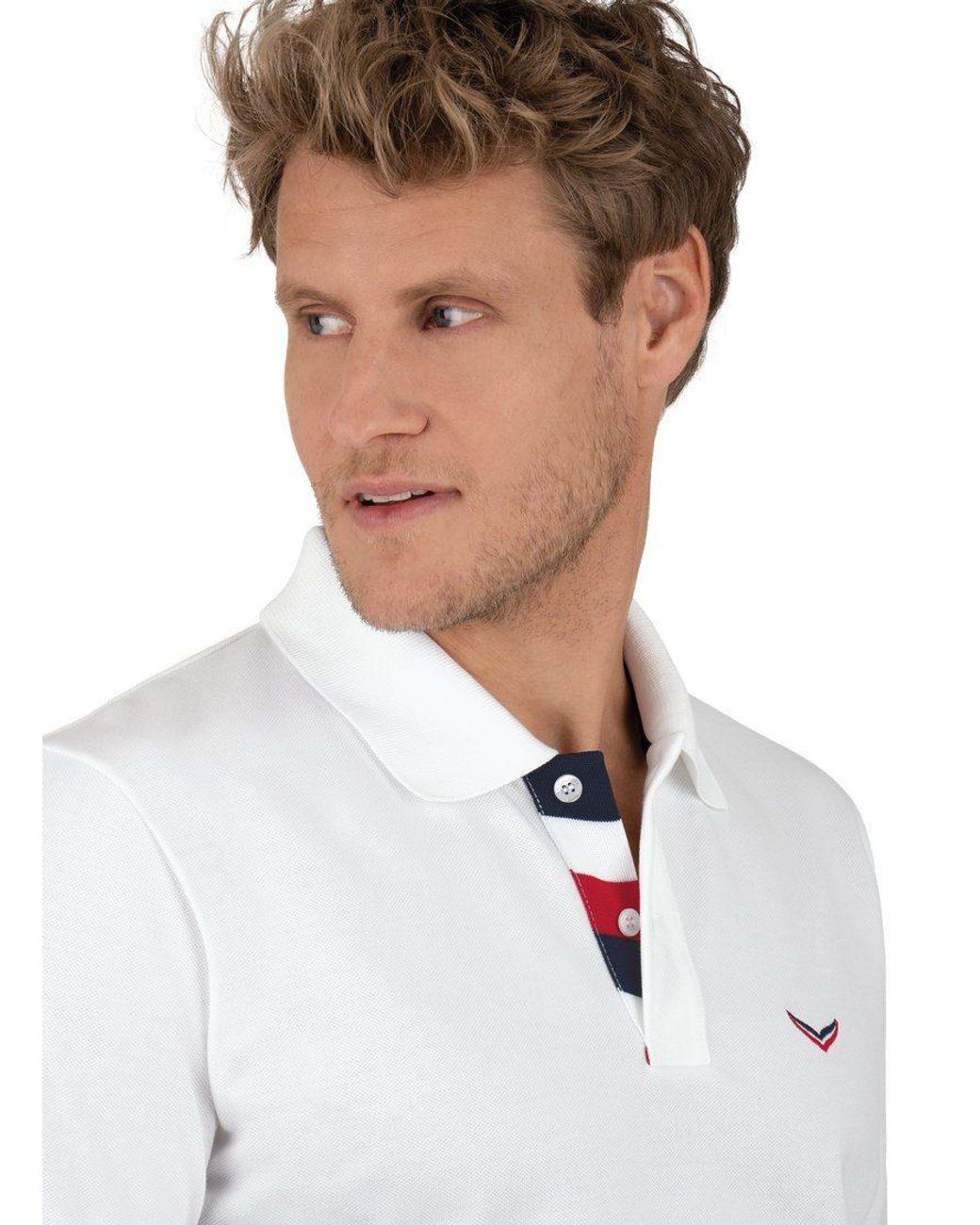 Trigema Poloshirt mit maritimen für Lyst in Weiß DE Details Herren 