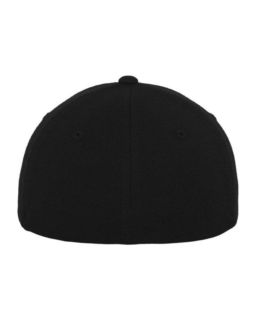 Flexfit Black Flex Cap Double Jersey