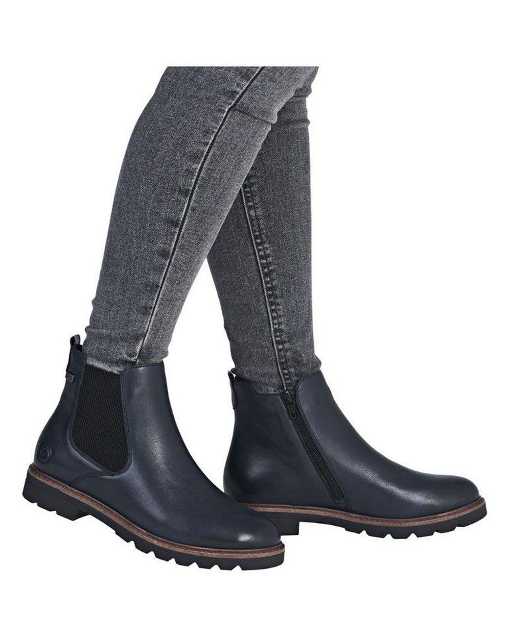 Remonte Blue Stiefelette Leder/Textil Stiefelette
