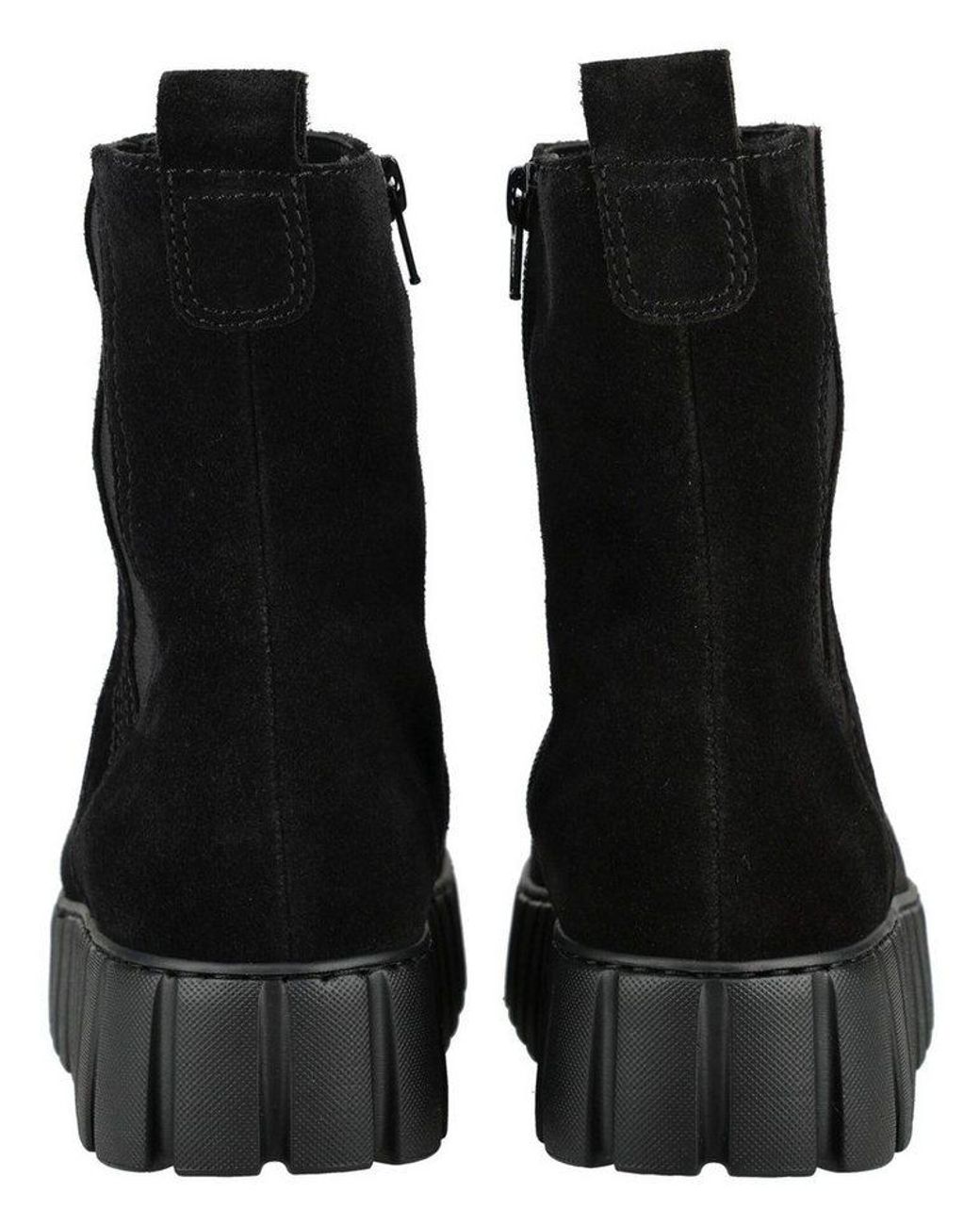 Gabor Black Stiefelette Veloursleder/Textil Stiefelette