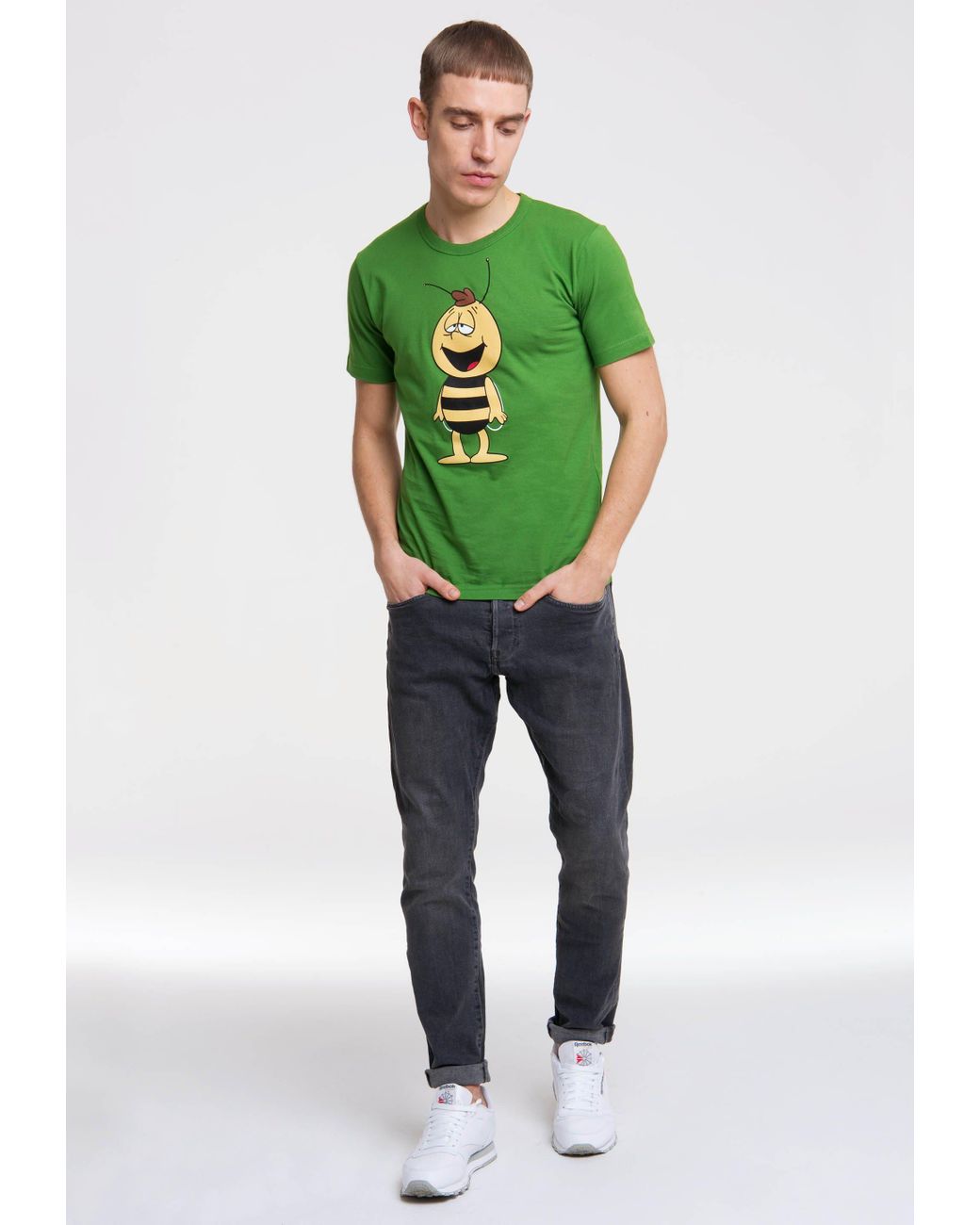 lustigem Grün | Maja Logoshirt Willi DE Print Lyst Biene in T-Shirt Herren für mit