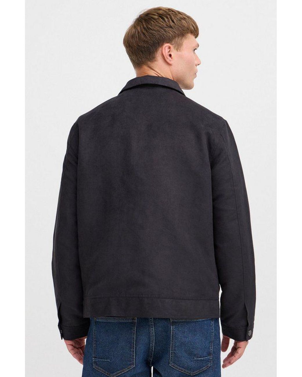Solid Lederjacke Sdvamos Modische Jacke in Blue für Herren