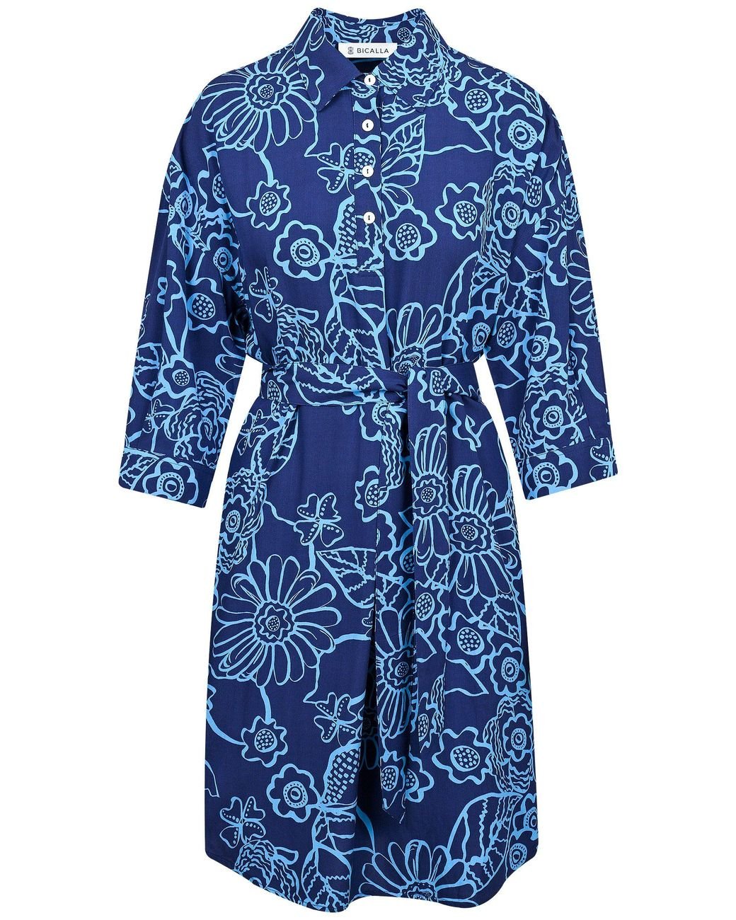 Bicalla Midikleid Dress Bella Flower in Blau | Lyst DE