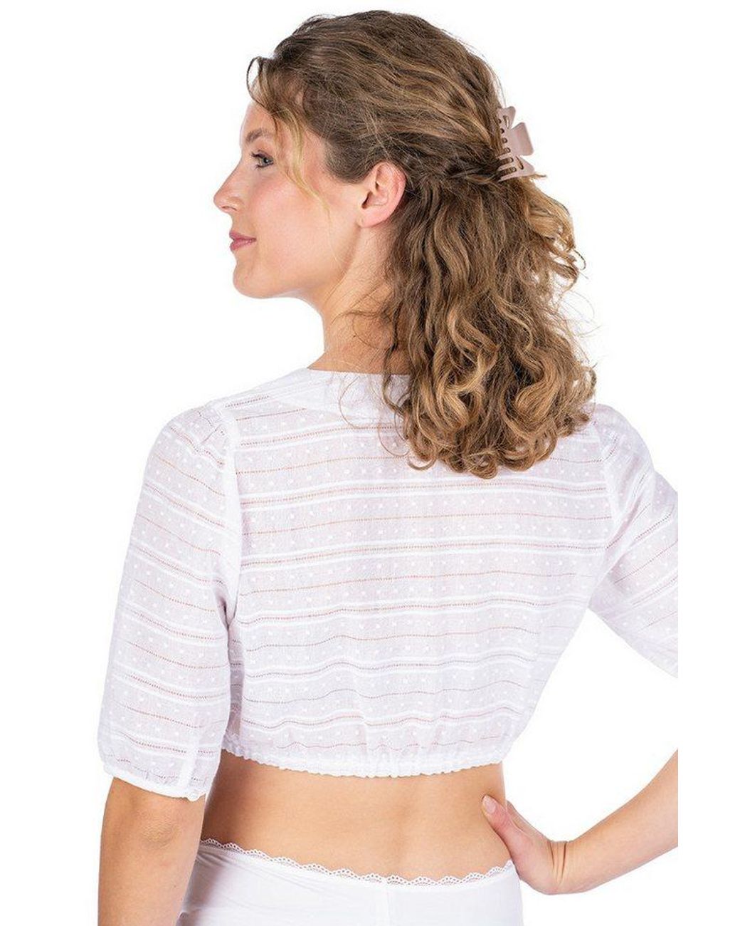 BERWIN & WOLFF White Dirndlbluse Dirndlbluse