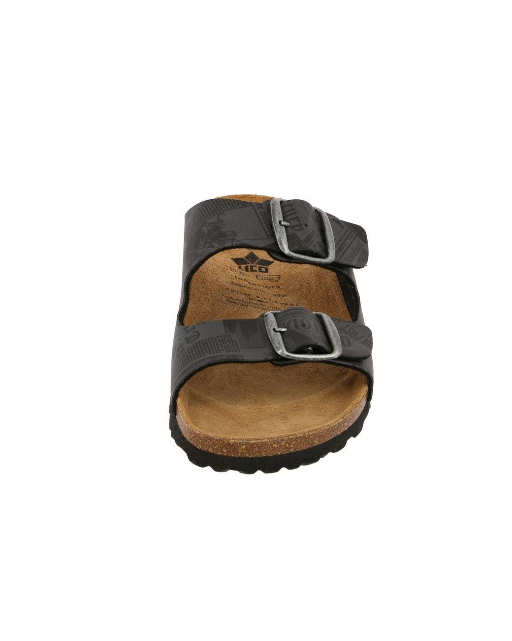 Lico Pantolette Bioline Print Pantolette in Black für Herren