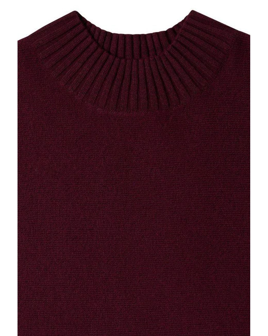 Cecil Red Kurzarmpullover Im Angenehmen Materialmix