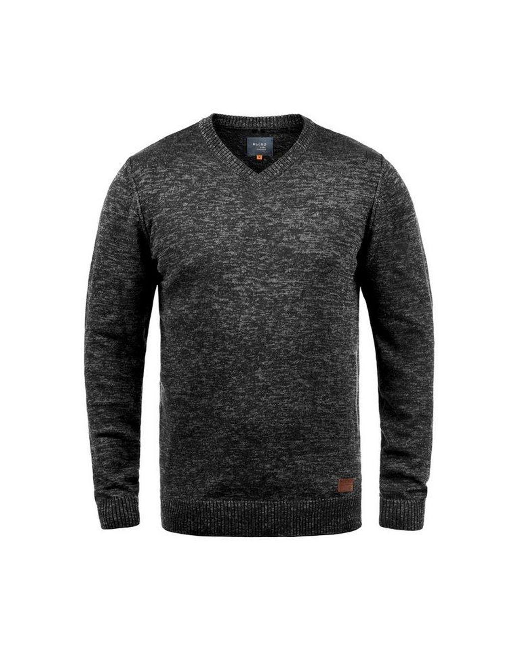 Blend Strickpullover Bhdansel Feinstrickpullover Mit V-Ausschnitt in Gray für Herren