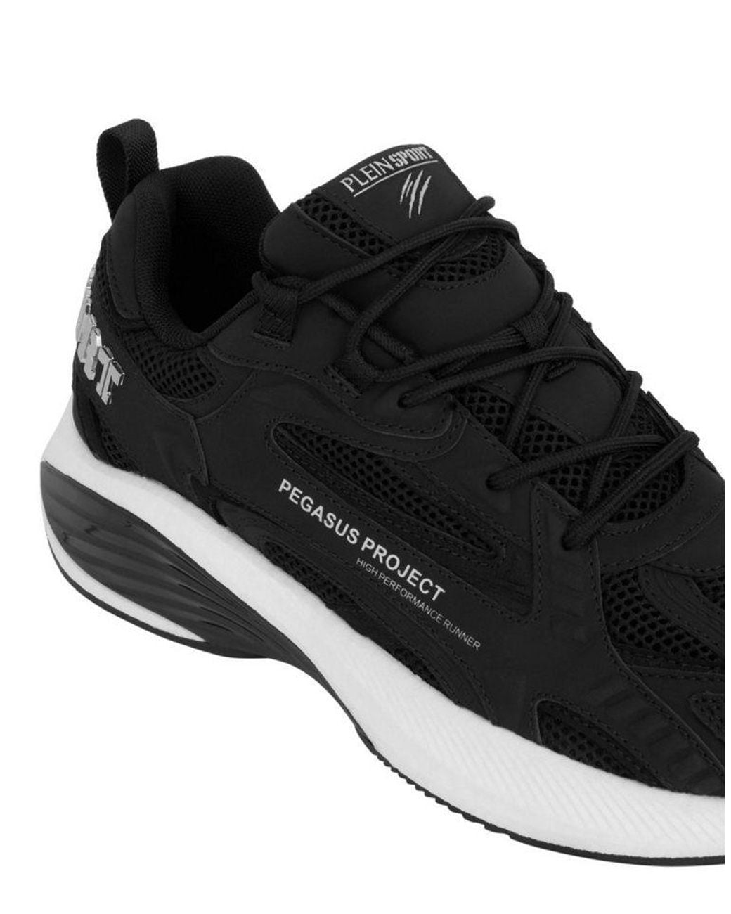 Philipp Plein Black Pegasus Sneaker