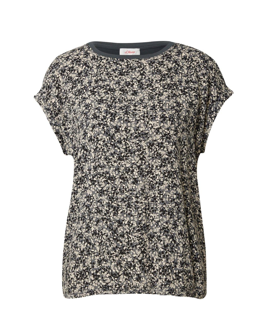S.oliver T-Shirt (1-tlg) Plain/ohne Details in Grau | Lyst DE