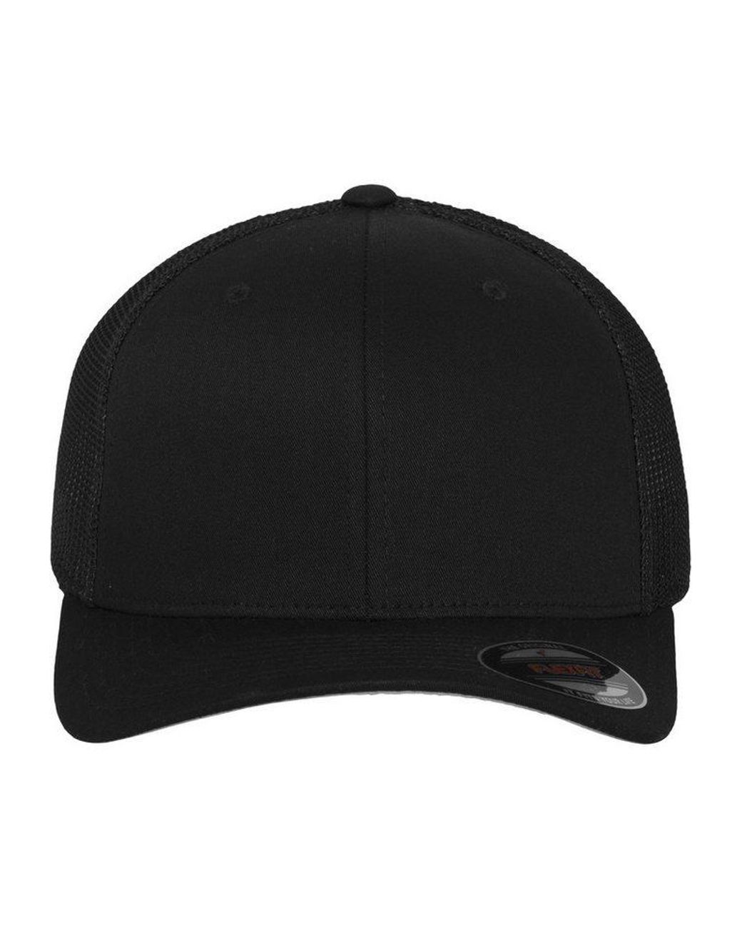 Flexfit Black Flex Cap Mesh Trucker