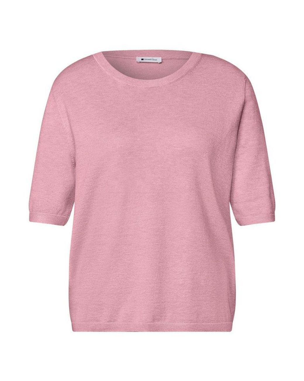 Street One Pink Kurzarmpullover Softe Viskose