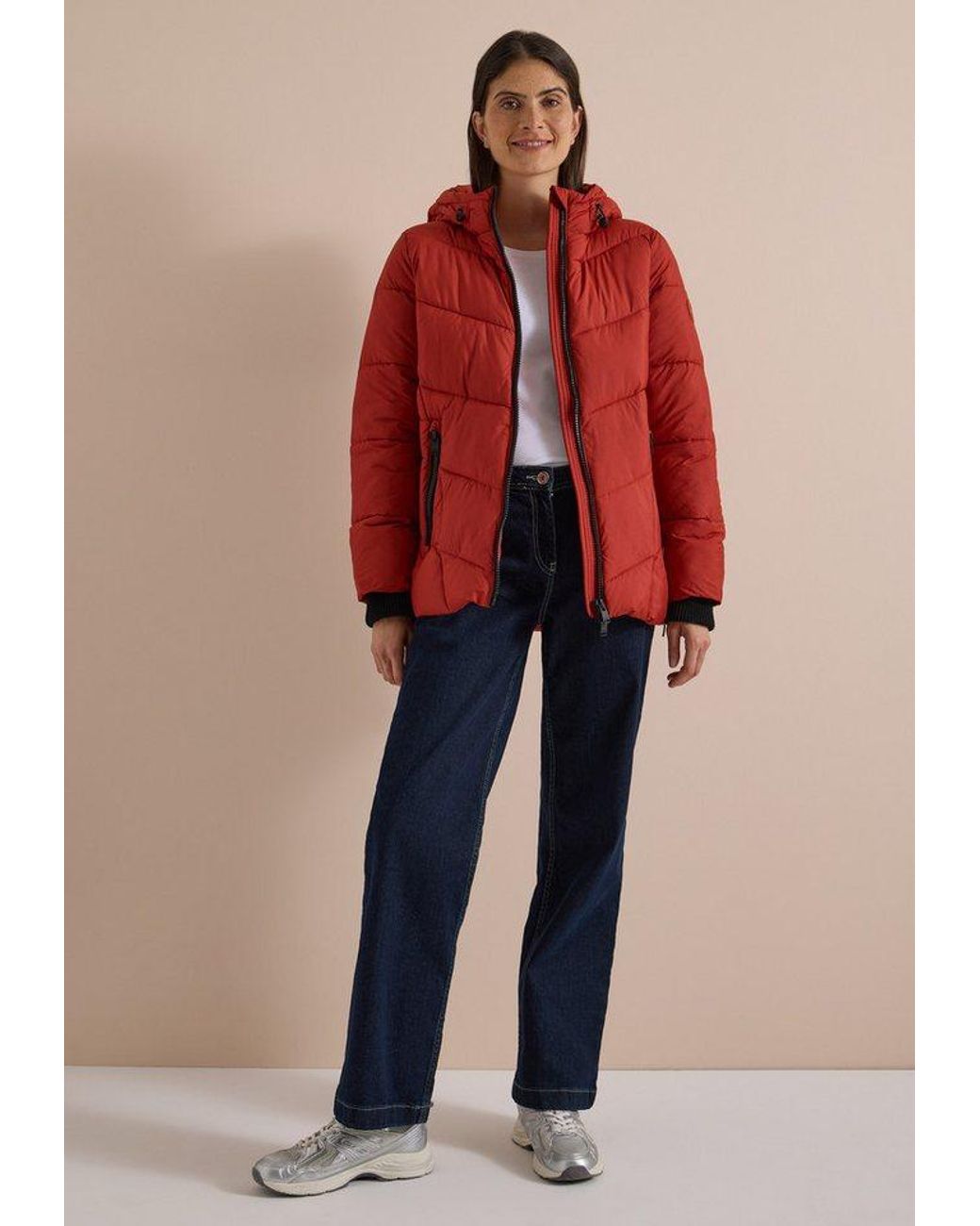 Cecil Purple Softshelljacke Mit Kapuze